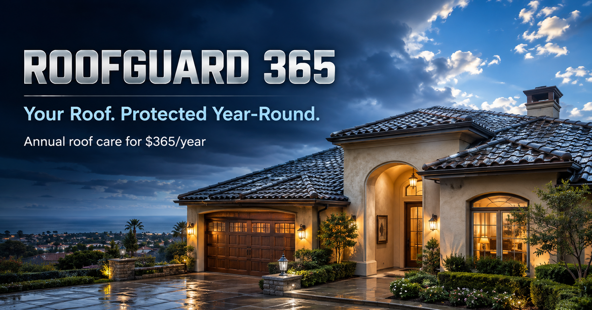 RoofGuard 365 protecting a home year-round